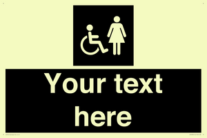 Custom information: black panel disabled and female